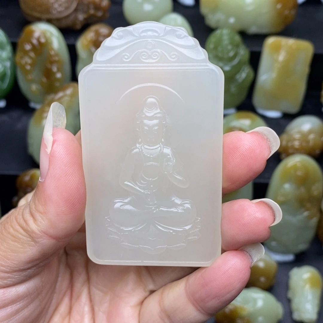 和田玉未镶嵌挂件