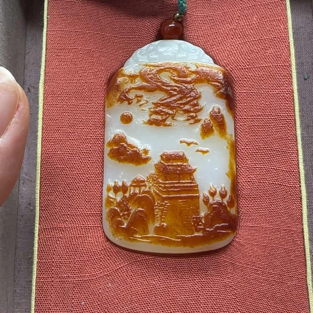 和田玉未镶嵌挂件