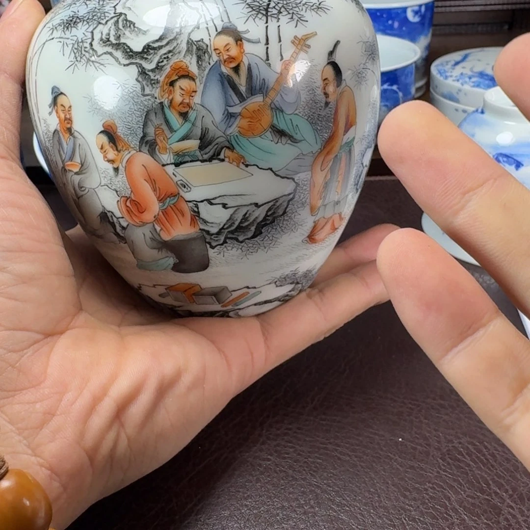 M***e瓷片当代景德镇陶瓷手绘茶具