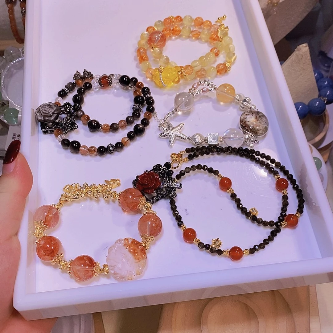 水晶手链未镶嵌?**敏