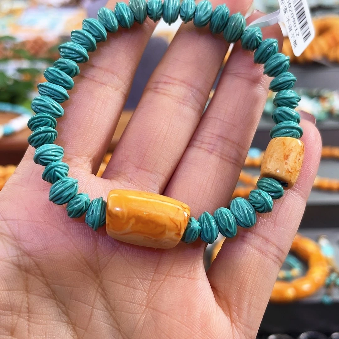 琥珀颈饰未镶嵌手串