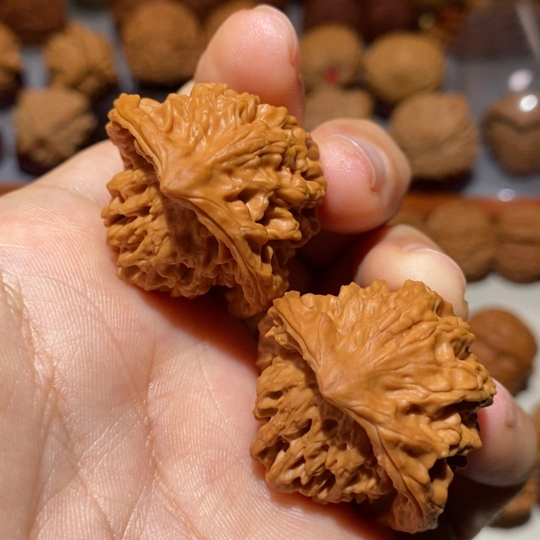 把件文玩核桃34 尺全品蛇头聚宝盆