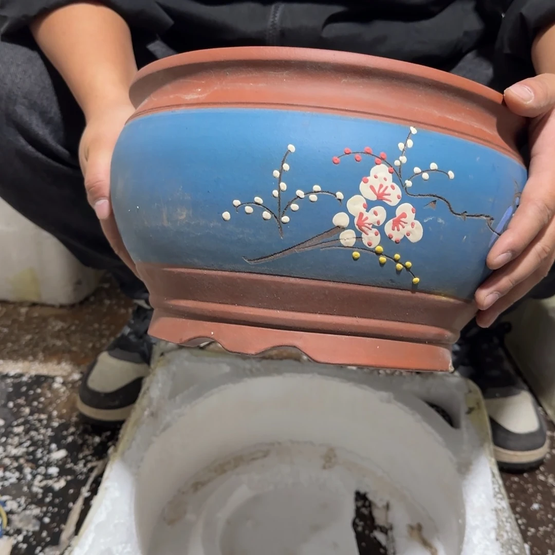 紫砂花盆口径25.18口径