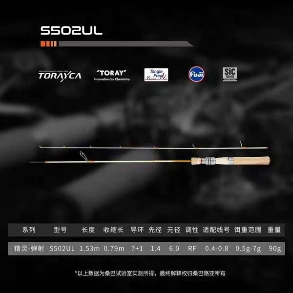 桑巴路亚精灵弹射路亚杆溪流马口打黑杆鳟鱼青稍军鱼柔软限量蚂蚁