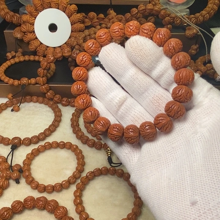 桃核手串秦岭龙纹桃核