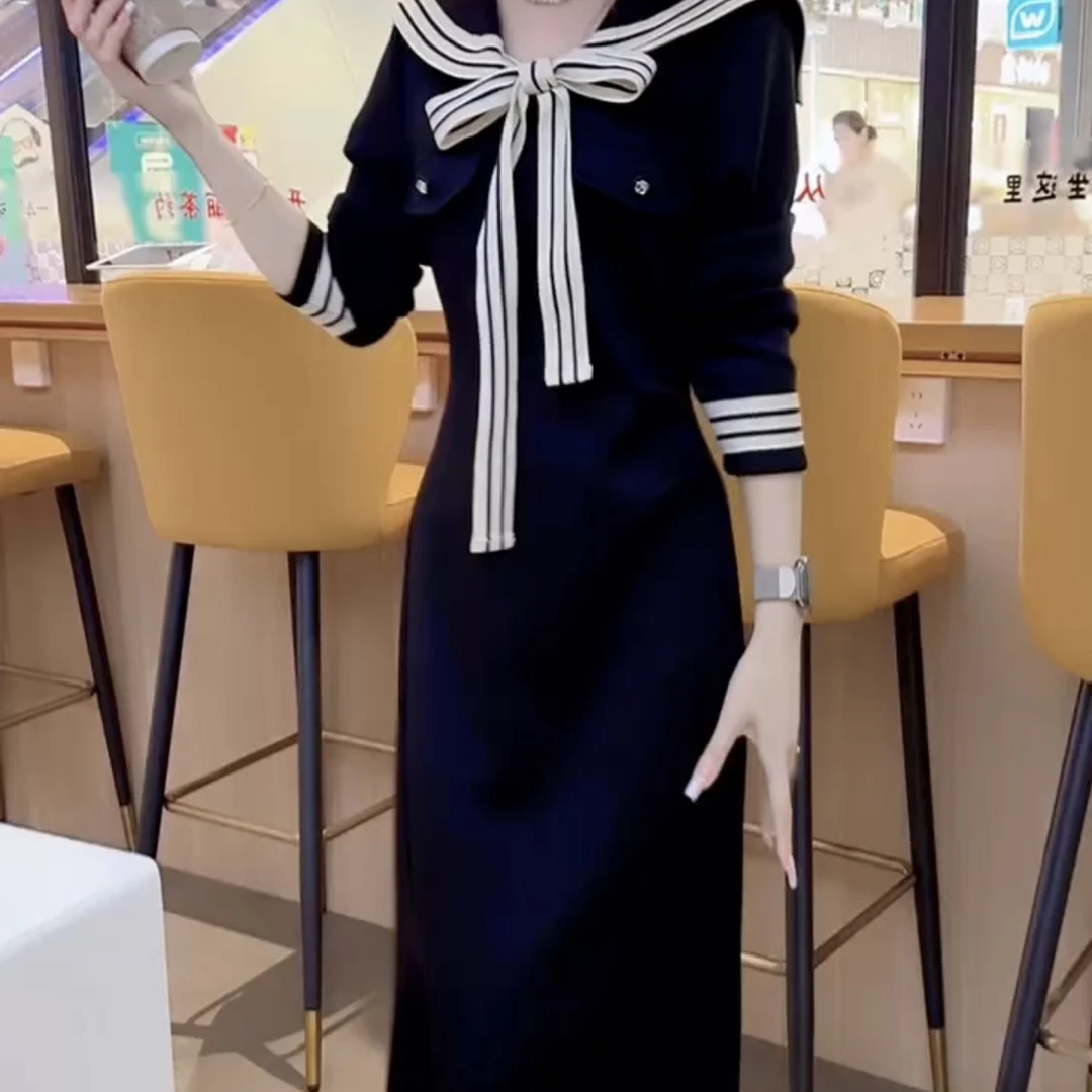 秋季洋气宽松显瘦百搭气质减龄遮肉时尚连衣裙