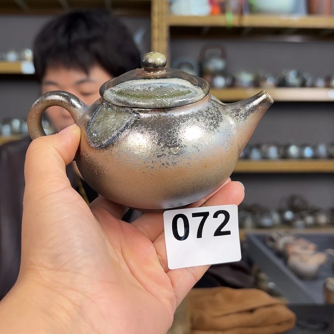 坭兴陶纯柴烧原矿泥料纯手工壶200毫升