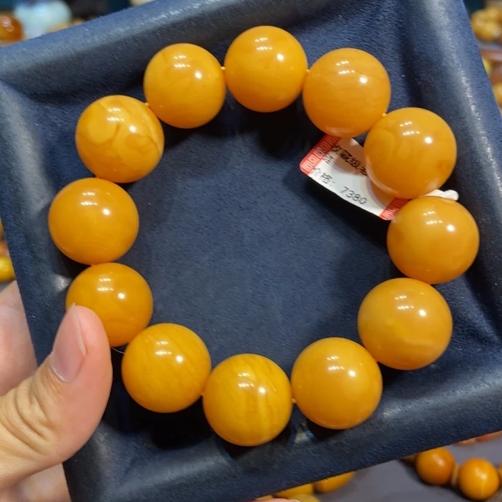 未镶嵌琥珀手链蜜蜡