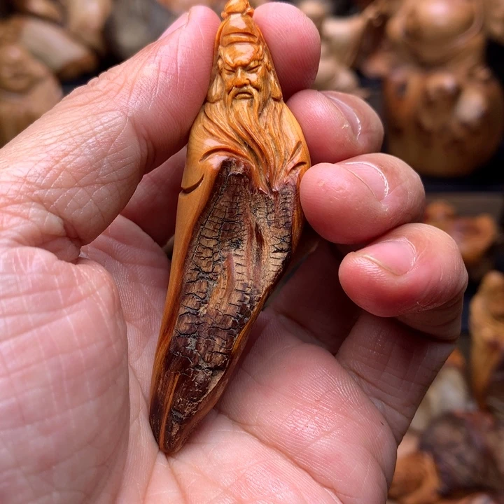 柏木（崖柏）崖柏陈化料手把件