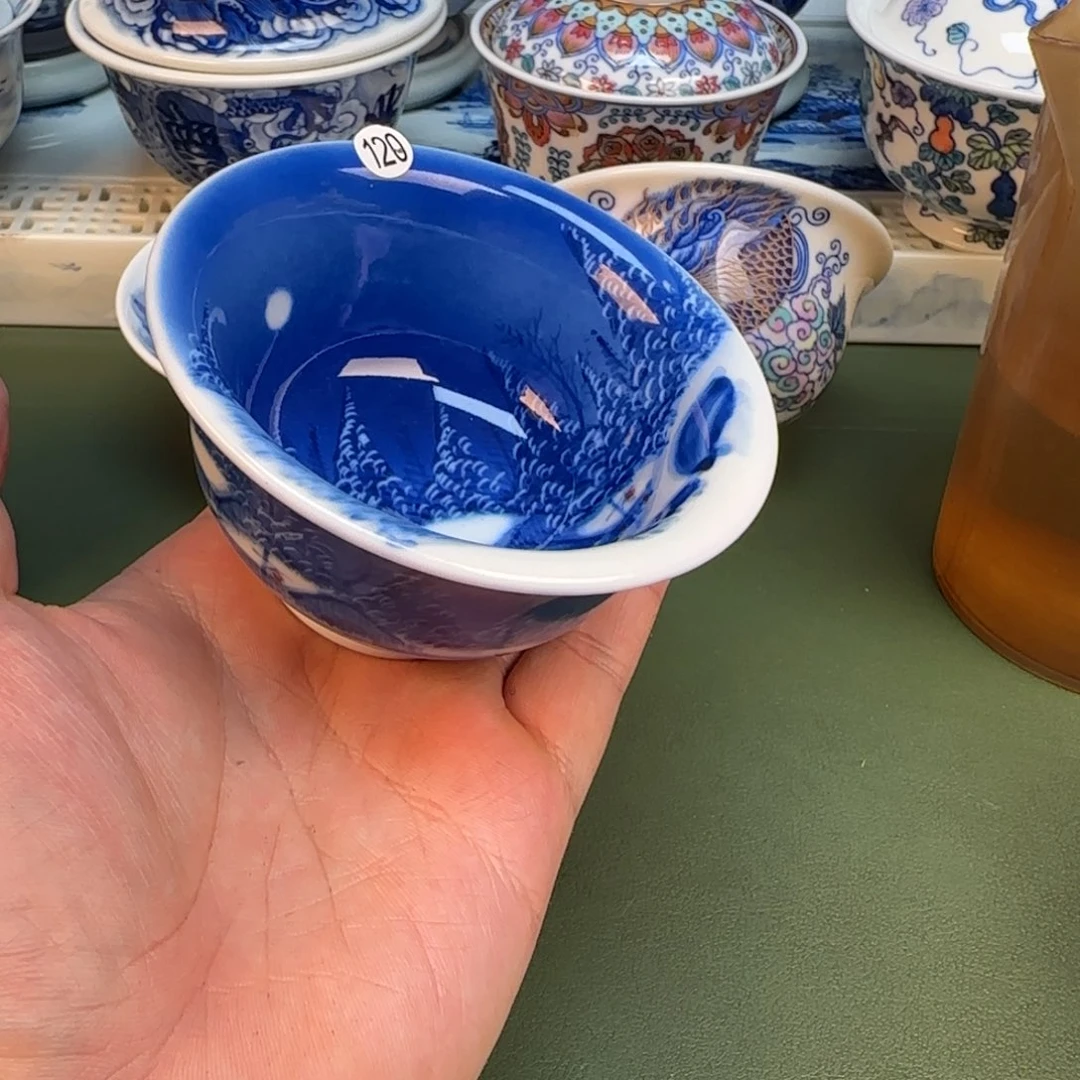 彦祖纯手工手绘茶具120