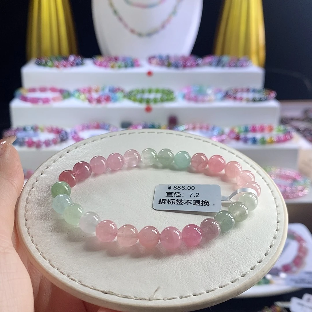 未镶嵌手链碧玺马卡龙