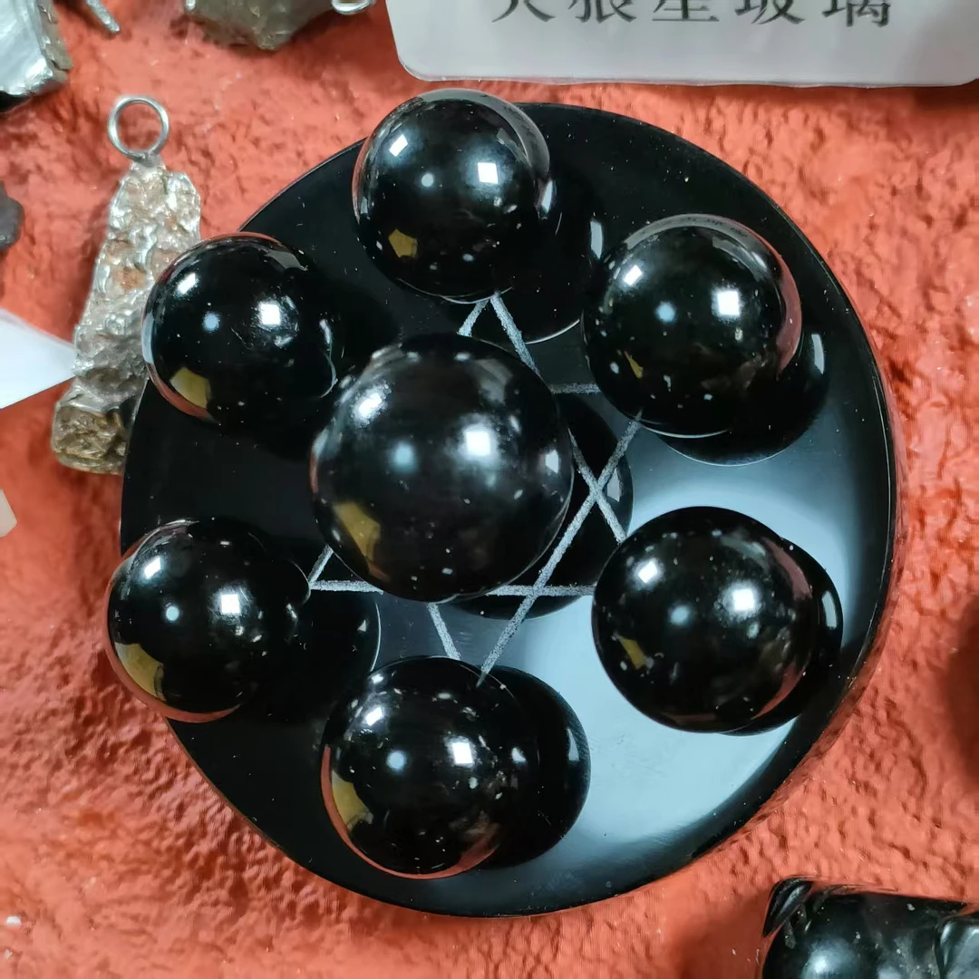 雷公七星阵北斗七星阵摆件玻璃珠