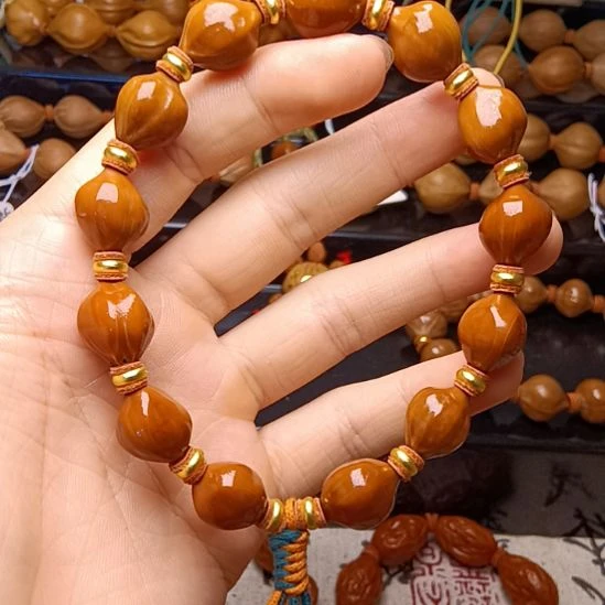 手串/手链橄榄核橄榄核手串三花铁核蒜头1.3