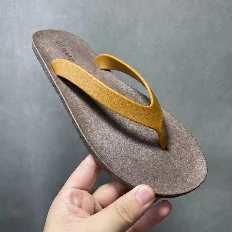 泰国原装进口实心轮胎底人字拖男士夏季复古百搭经典防滑防水防臭