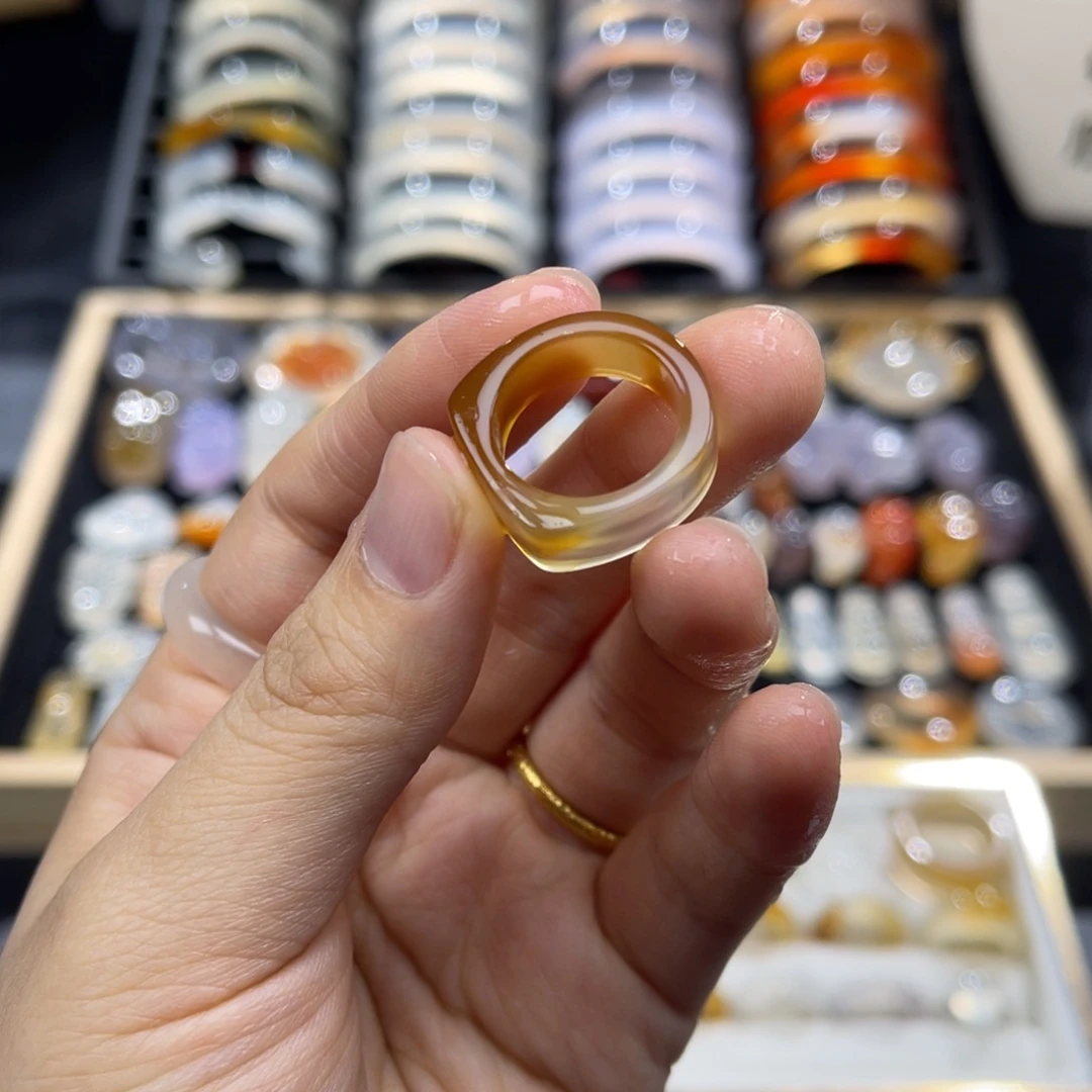 玛瑙/玉髓未镶嵌戒指