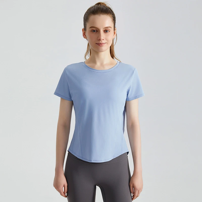 夏季凉感圆领速干星空短袖女运动健身跑步瑜伽T恤