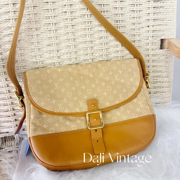 95新 LouisVuitton/路易威登 大吉中古/lv路易威登黄丹宁邮差斜挎