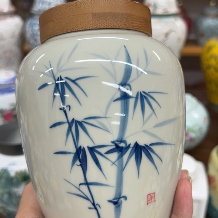 高端陶瓷茶叶密封罐
