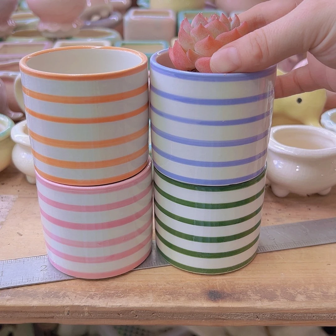 陶瓷花盆当场满12包邮