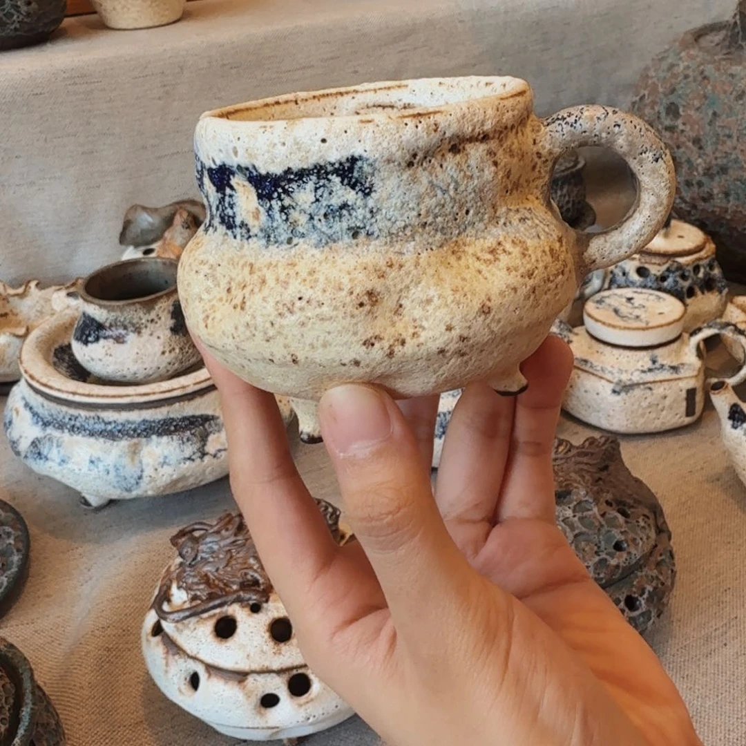 粉引咖啡杯一个一个