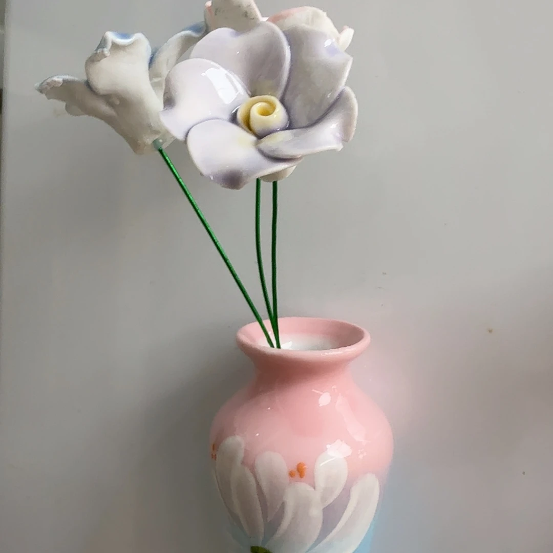陶摆件19景德镇手绘高温釉下彩