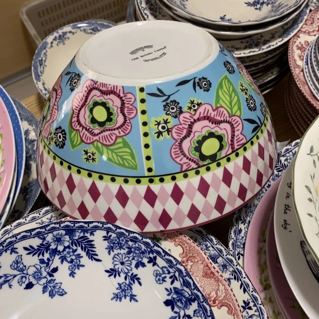 瓷新的爱丽丝大汤盆