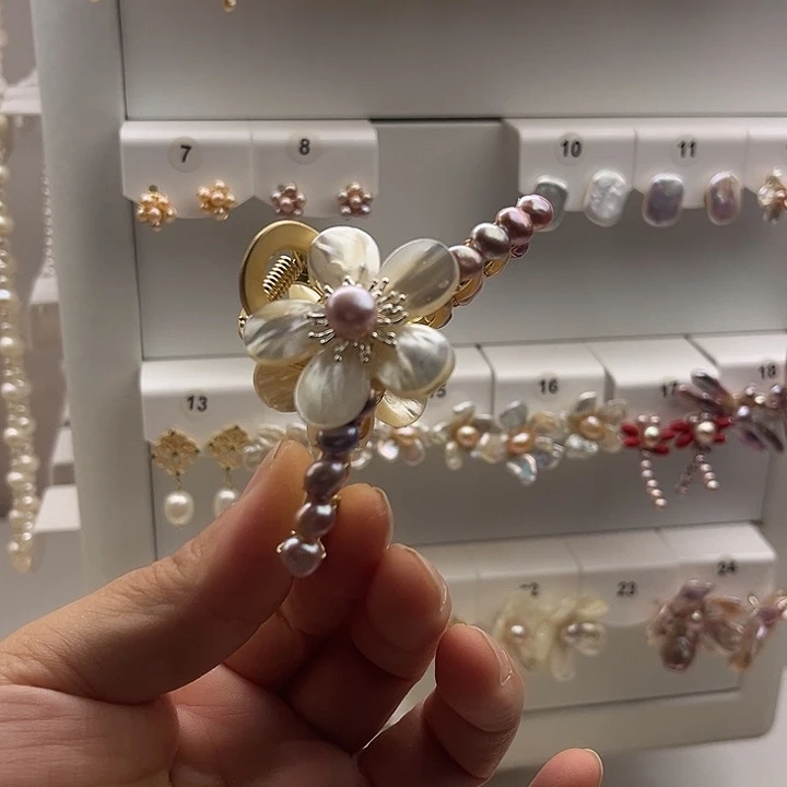 淡水珍珠未镶嵌发夹