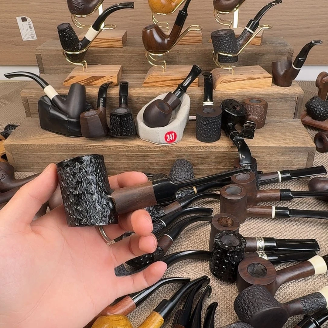 不***！黑檀木黑檀木手工烟斗