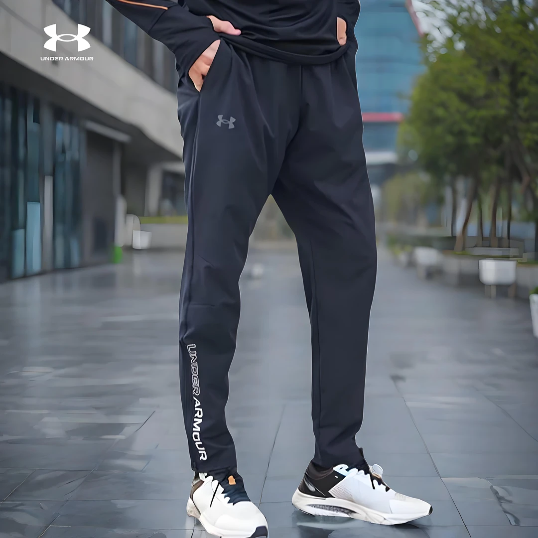安德玛UAStorm新款春秋男子运动裤梭织速干跑步长裤防泼水1365622