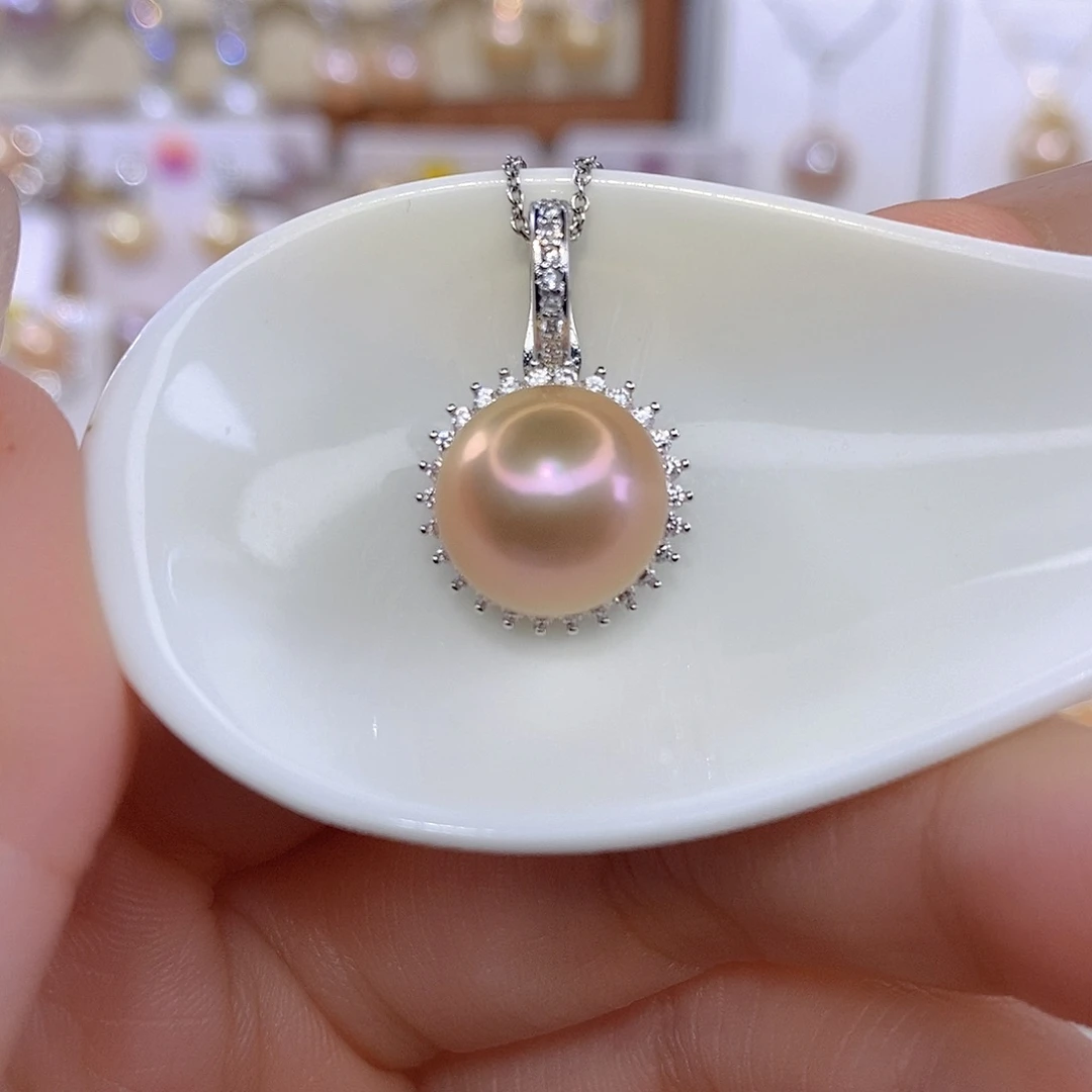 颈饰合金淡水珍珠