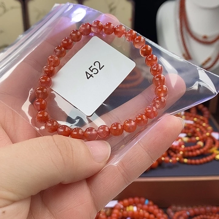 南红玛瑙未镶嵌手链