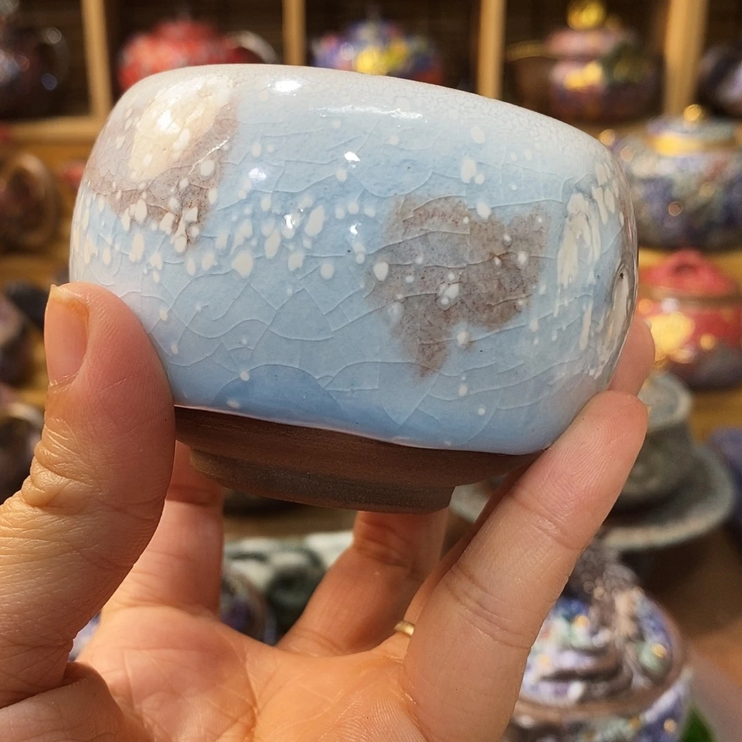 粗陶柴烧志野茶器