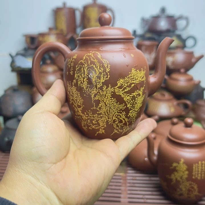 钦州坭兴陶纯手工茶壶