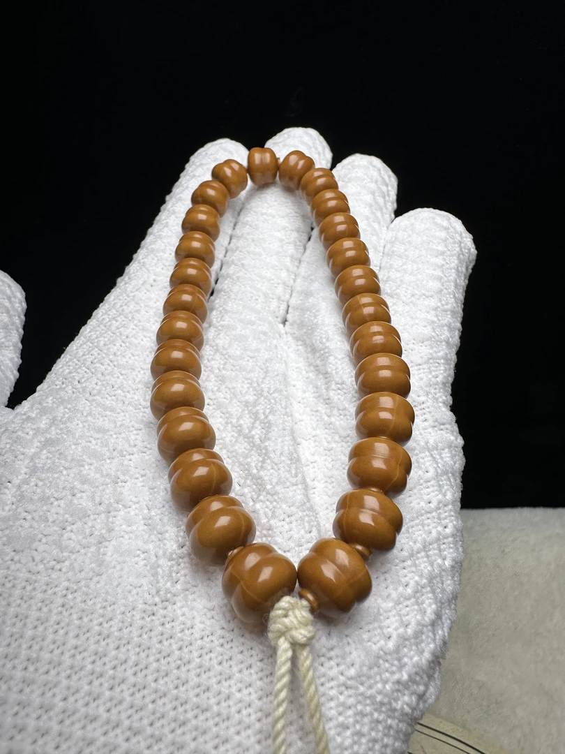 【葫芦手持】河南原产地猴头核桃雕刻原色光珠系列文玩手持