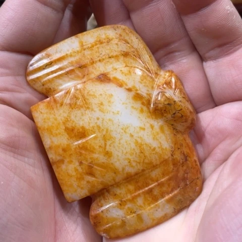 柘***民和田玉未镶嵌摆件