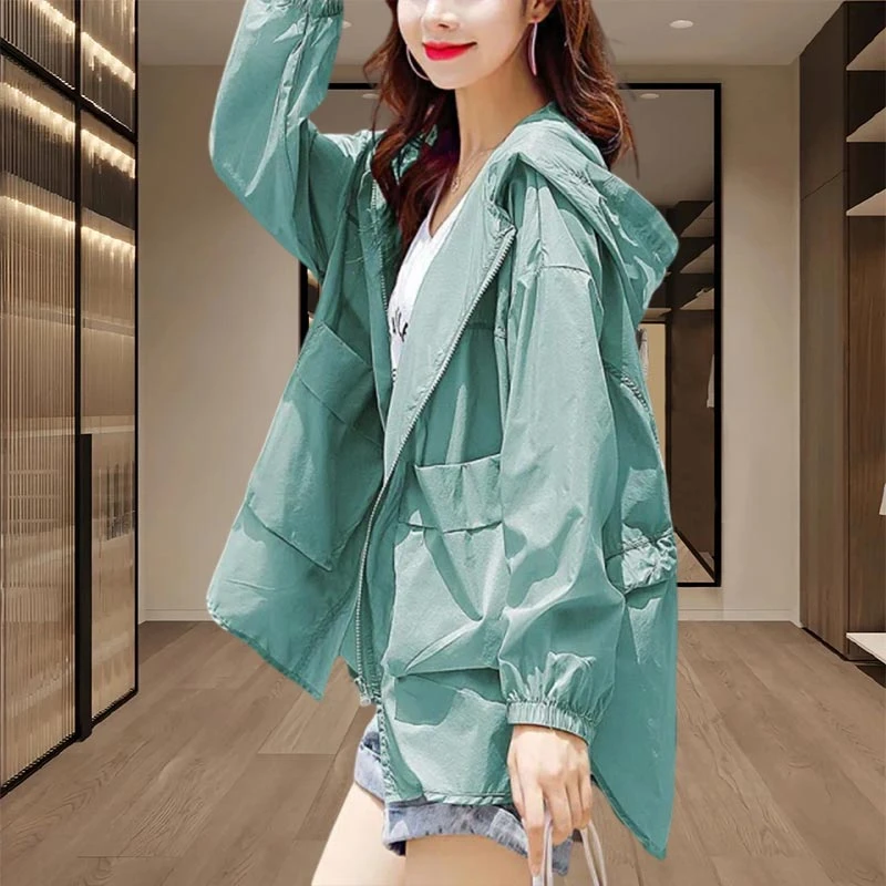 香朵儿高级感设计感防晒衣2025年夏季新款拉链小众外搭纯色外套女