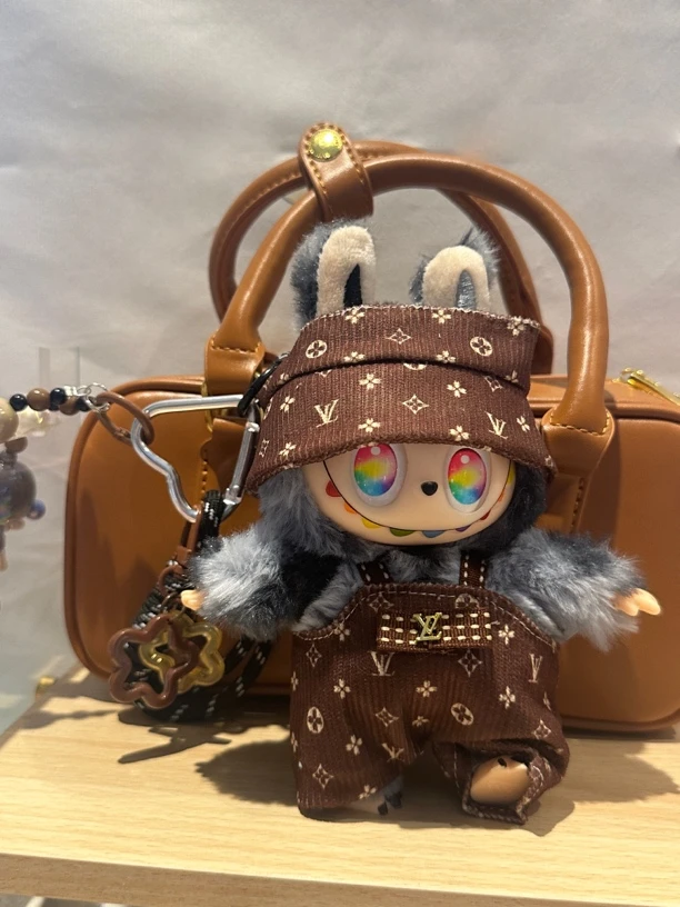 手工原创本我3代搪胶毛绒包挂车挂钥匙链