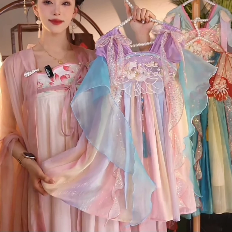 海宁1专属【云溪梦】2025新款女童国风仙气中国风夏季汉服HFQ25181