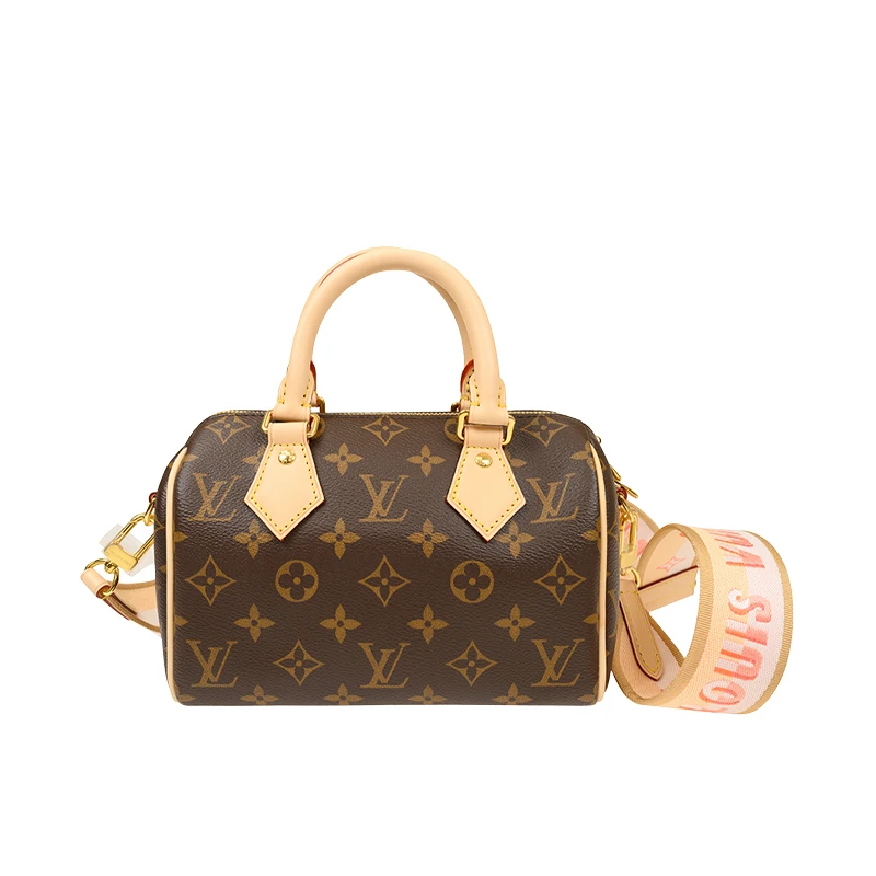未使用 LouisVuitton/路易威登 speedy20粉肩带单肩包x