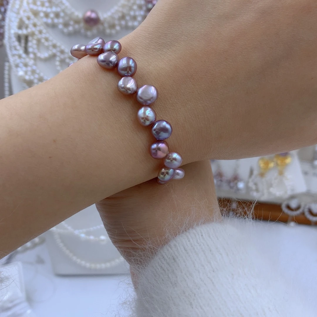 颈饰合金淡水珍珠