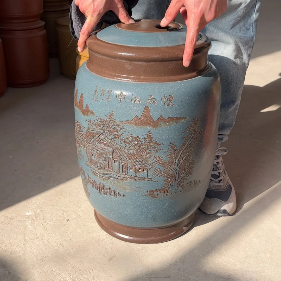 茶叶罐紫砂23 饼茶叶罐