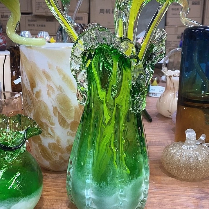 无铅玻璃花瓶高34厘米口径12厘米