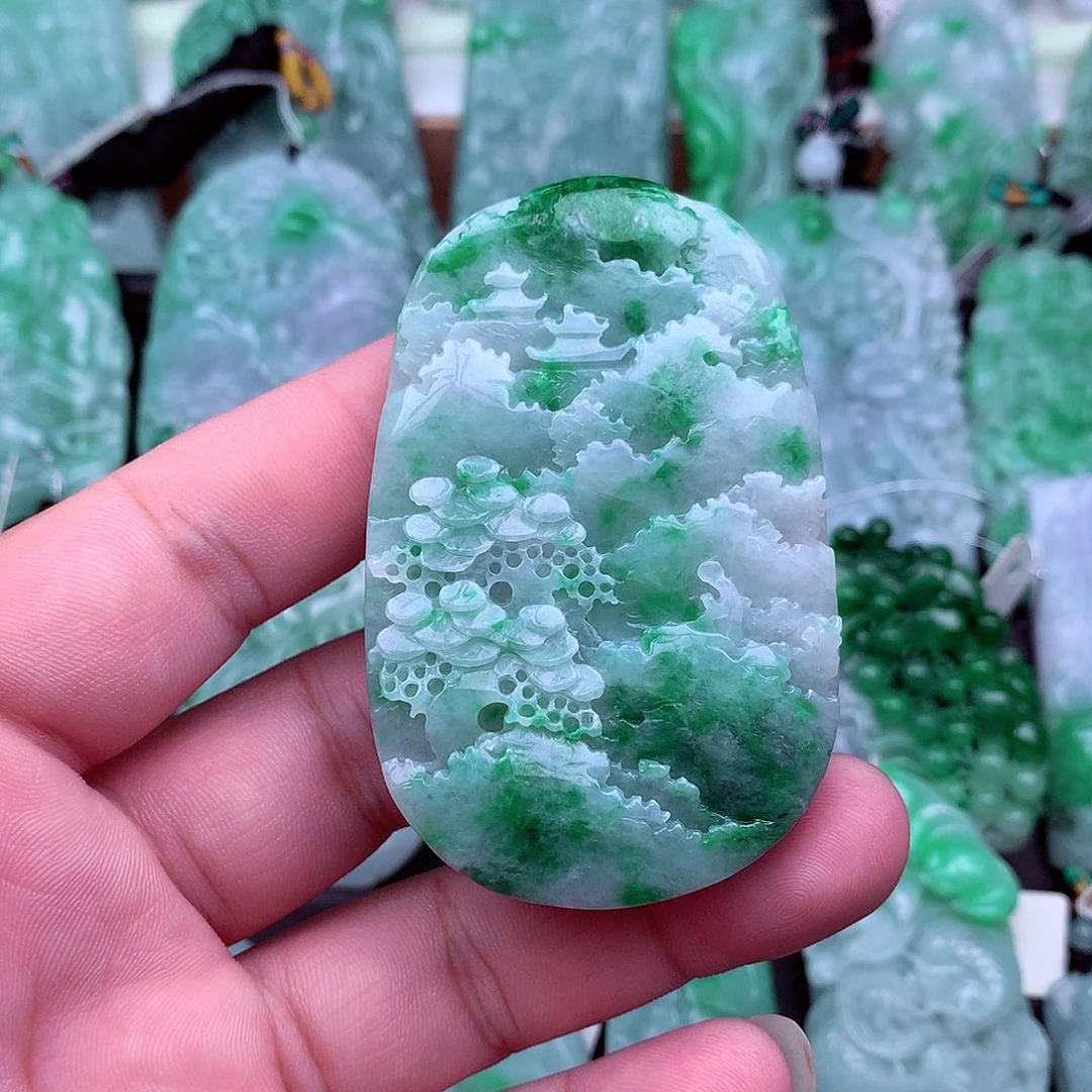 翡翠未镶嵌吊坠(不含链)