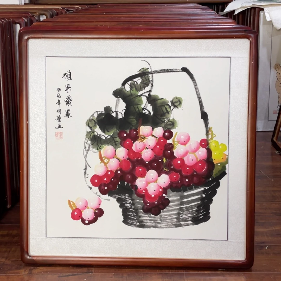 国画带框尺寸63*123厘米