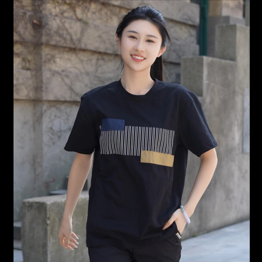 【320克精梳纯棉】2025夏季新款圆领短袖T恤男士宽松全棉半袖打底衫