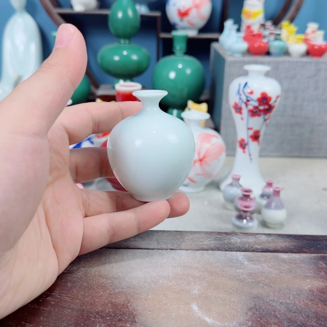 陶瓷手工小花器摆件