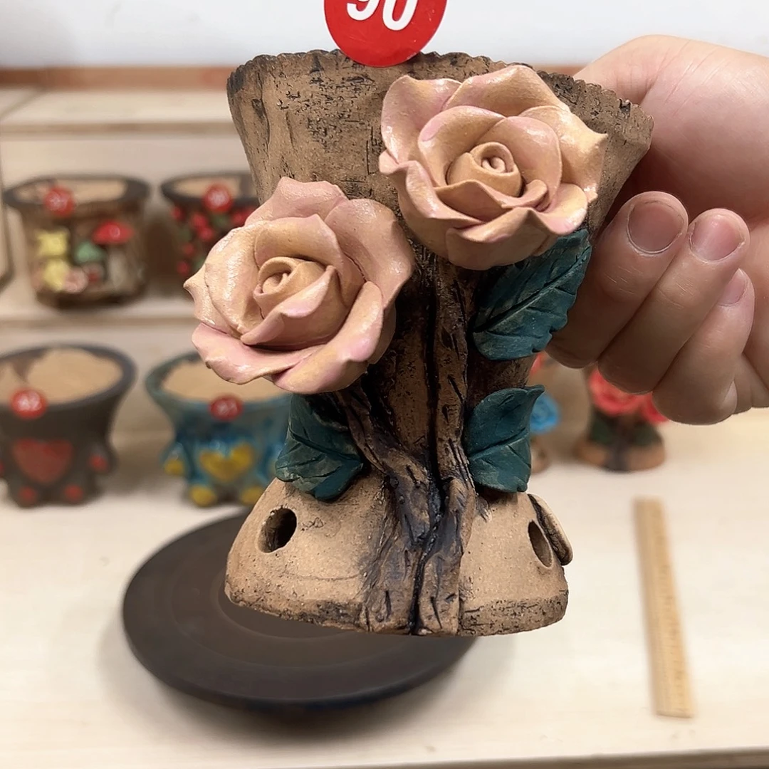 花盆紫砂90号内口9.5外高13