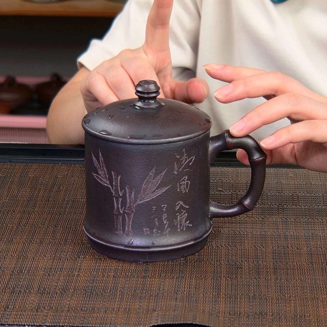 茶杯紫砂高货放漏