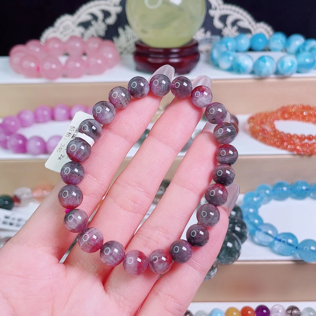 水晶手串未镶嵌极光23