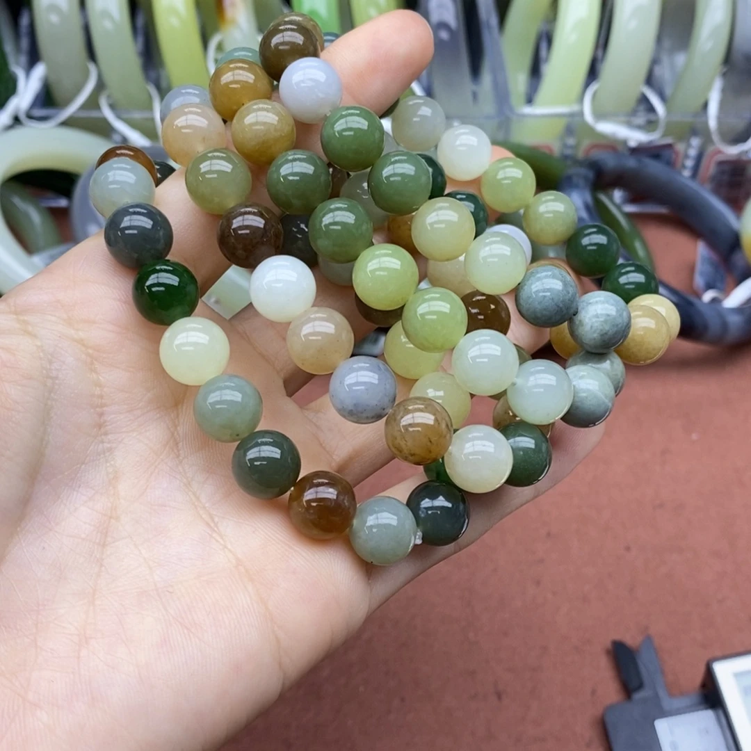 和田玉未镶嵌手串卡10